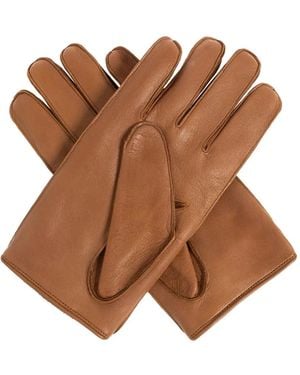 Giorgio Armani Cutout Gloves - Brown