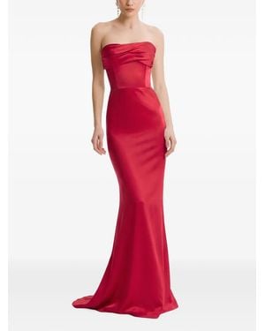 Framboise Lyris Strapless Maxi Dress - Red