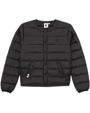 Chocoolate Logo-Embossed Puffer Jacket - Black