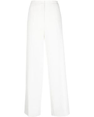 Blanca Vita Overlapping-Panel Palazzo Trousers - White
