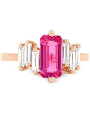 Suzanne Kalan Sapphire And Diamond Ring - Pink