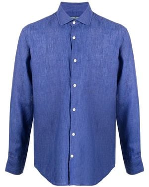 Frescobol Carioca Classic Linen Shirt - Blue