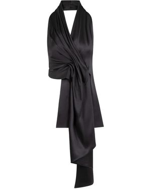 Heirlome Top Barbara Drapeado Con Cuello Halter - Negro