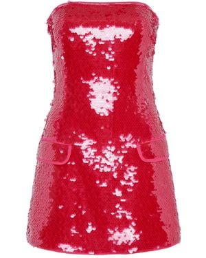 Paris Georgia Basics Robe-Bustier Mermaid À Sequins - Rouge