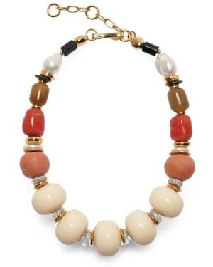 Lizzie Fortunato Ilios Beaded Necklace - Metallic