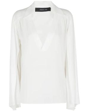 FEDERICA TOSI V-Neck Blouse - White