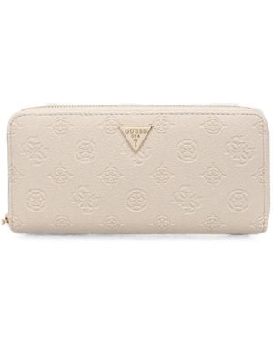 Guess Blake Zip-Around Wallet - Natural