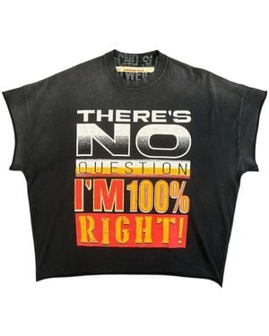 Secnd Slf No Question Cap-Sleeved T-Shirt - Black