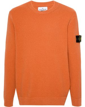 Stone Island コンパスバッジ セーター - オレンジ