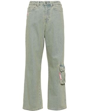 Aape By A Bathing Ape Jeans A Gamba Ampia - Verde