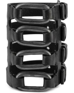 Parts Of 4 Leather Bracelet - Black