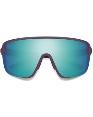 Smith Zonnebril Met Schild Montuur - Blauw