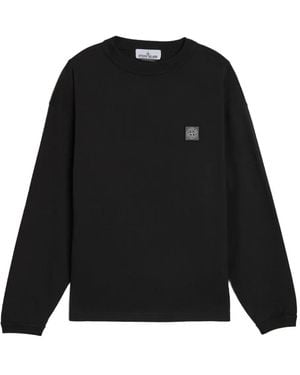 Stone Island ロングtシャツ - ブラック
