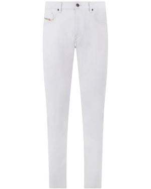 DIESEL Jean Skinny À Patch Logo - White