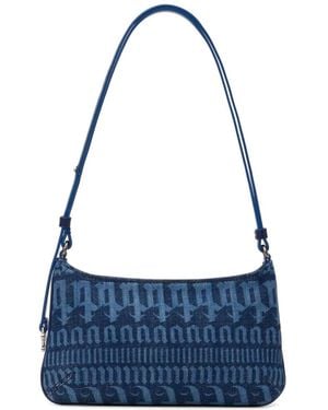 Palm Angels Giorgina Logo-Patterned Shoulder Bag - Blue