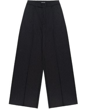 Mainless Hose Mit Nadelstreifen - Schwarz