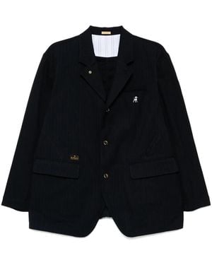 Undercover Logo-Patch Blazer - Black