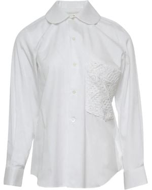 Comme des Garçons Blusa Con Applicazione - Bianco