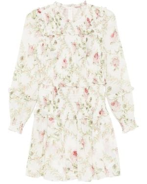 Needle & Thread Emilia Mini Dress - Natural