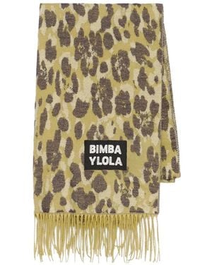 Bimba Y Lola Schal Mit Leopardenprint - Mettallic