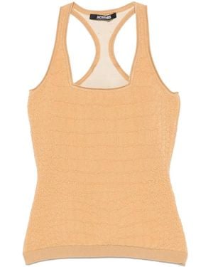 Jacquemus Le Debardeur Scala Tank Top - Natural