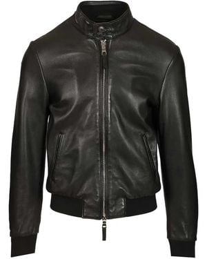 Al Duca d'Aosta Double-Slider Zip Biker Jacket - Black
