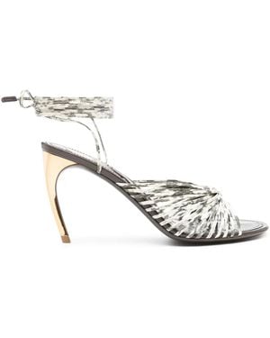 Ferragamo レザーサンダル - ホワイト