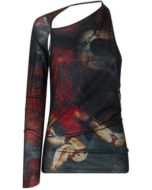 Roberto Cavalli Printed Top - Black