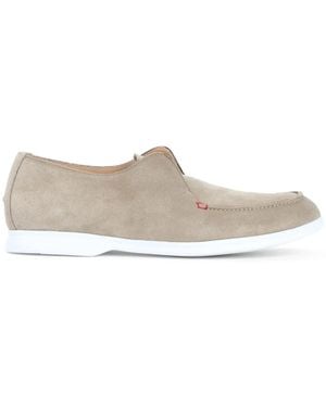 Kiton Calf Leather Loafers - White