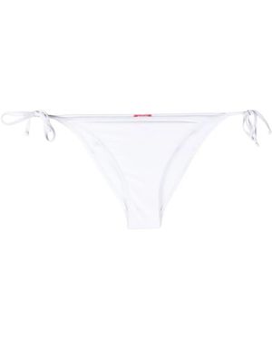 DIESEL Slip bikini Bfpn-Irina con applicazione - Bianco