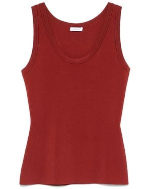 Ferragamo Scoop-Neck Tank Top - Red