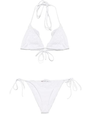 Ermanno Scervino Triangle Bikini Set - White