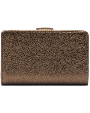 Gianni Chiarini Metallic-Leather Wallet - Brown