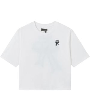 Musium Div. Bow-Print T-Shirt - White