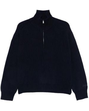 MC2 Saint Barth Maglione Con Mezza Zip - Blu