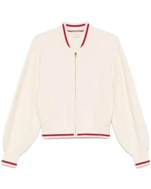 Tommy Hilfiger X Sofia Richie Grainge Striped Cardigan - White