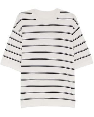 CROQUIS Gestreiftes T-Shirt - Weiß