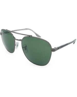 Ray-Ban Pilot-Frame Sunglasses - Green