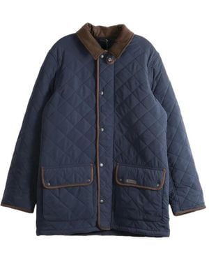 Barbour Thursby Quilted Corduroy-Collar Jacket - Blue