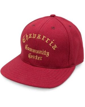 Willy Chavarria Embroidered Flat-Peak Cap