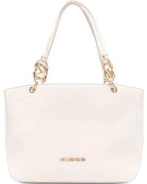 Love Moschino Shopper Met Logo - Naturel