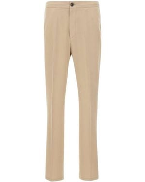 Pal Zileri Button Trousers - Natural