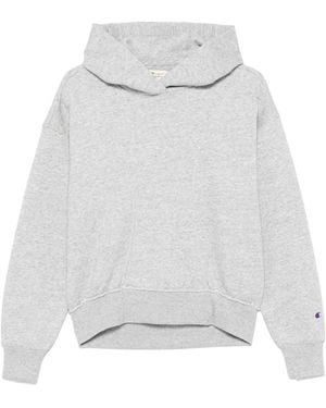 Champion Sudadera Con Capucha Y Logo Bordado - Gris