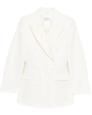 Rohe Hourglass Tuxedo Blazer - White
