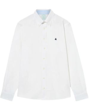 Brooks Brothers Button-Down-Collar Shirt - White