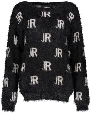 John Richmond Jersey Con Monograma - Negro