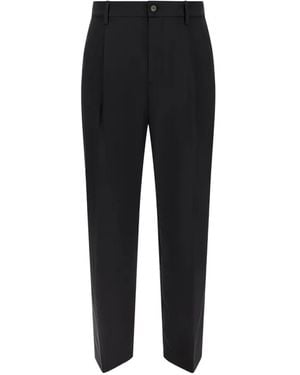 Cruna Straight-Leg Trousers - Black
