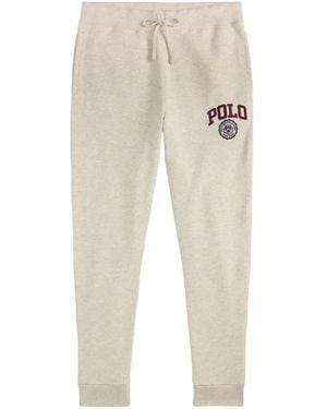 Polo Ralph Lauren Logo-Patch Drawstring Track Trousers - Natural