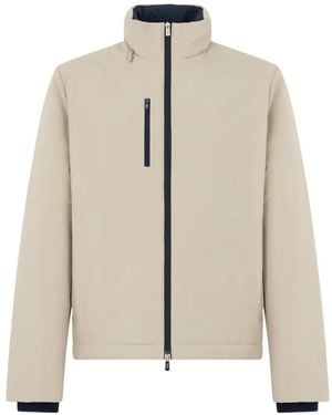 Fedeli High-Neck Windbreaker Jacket - Natural
