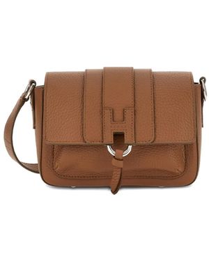 Hogan Schultertasche Mit Ringdetail - Braun
